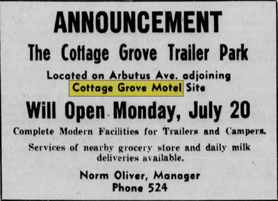 Garden Grove Motel - Jul 1953 Ad